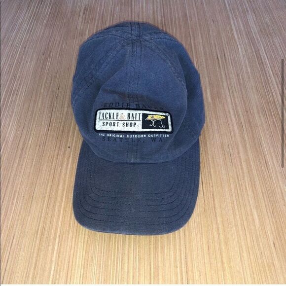 Navy Blue Eddie Bauer Tackle & Bait Fishing Hat - Picture 2 of 8